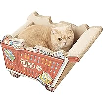 Amazon | 【超高密度ダンボール採用】ショッピングカート 猫 爪とぎ 爪