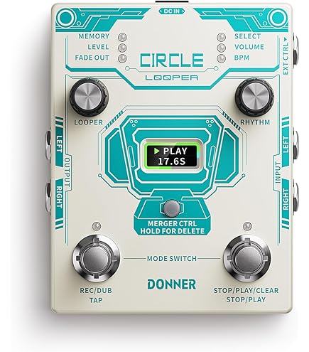 ギター HardWire DL-8 Delay/Looper Digitech DL-8 Hardwire Delay Looper Digital Stereo Guitar