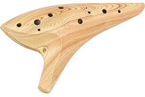 Kikutani 12 Holes Wood Grain Ocarina Plastic Alto C Strap Pouch Included HX-OCARINE NAT