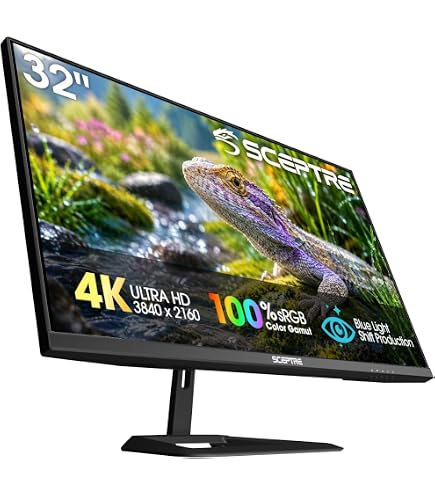 Amazon.co.jp: 32インチ 4K UHD IPSモニター、60Hz HDMI DP Ergo