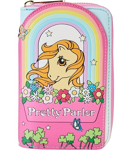 Amazon.co.jp: Loungefly MLP カラーブロック ラウンドファスナー