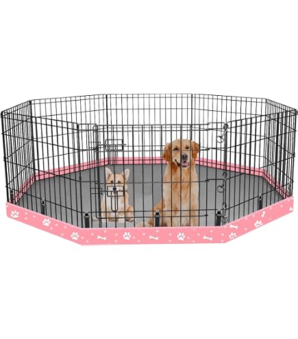 Amazon.co.jp: PJYuCien 犬用プレイサークル メッシュトップカバー、24