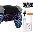 eXtremeRate PS5 Controller BDM-030BDM-040BDM-050 Textured Plastic RISE4 V3 Back Remap Kit, PS5 Controller Compatible Upgrade Board & Back Shell & 4 Back Buttons [Blue]