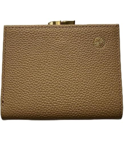 Amazon.co.jp: 皇居限定 がま口 二つ折り財布 シルバー 菊紋 牛革