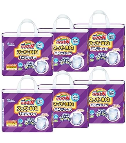 Amazon | ムーニーマンスーパービッグ女の子 14枚【6個パック