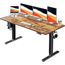Amazon | ErGear 電動 昇降デスク 一枚板 スタンディングデスク 幅