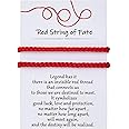 DESIMTION Red String of Fate Good Luck Protection Couples Bracelets for Boyfriend and Girlfriend Him and Her Long Distance Re