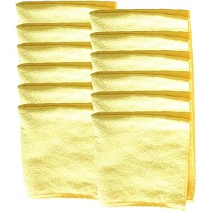 カークランド (KIRKLAND) マイクロファイバータオル 12枚 イエロー