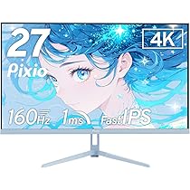 Amazon.co.jp: Pixio PX27U Wave Pastel Blue ゲーミングモニター 27 