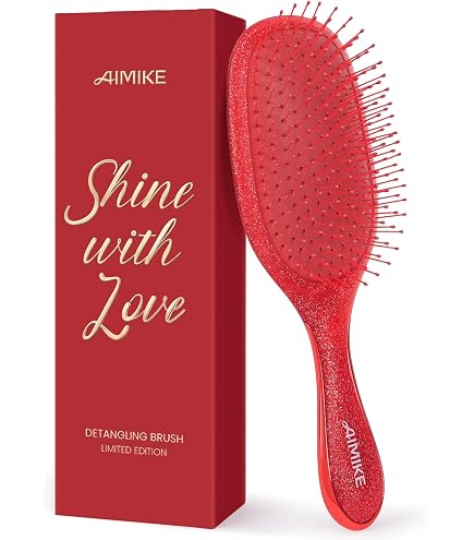 Amazon | AIMIKE クッションブラシ 細い髪用ブラシ デタングリング
