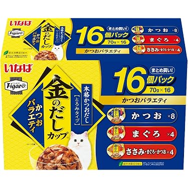 Figaro(フィガロ) 金のだしカップまぐろバラエティ 70g×32個（4箱） 71uz4drFHKL._AC_UL375_SR375,