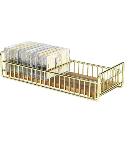 Amazon｜MyGift 2段カセットテープ収納ラック、クラシックな