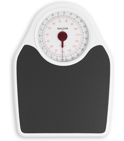 Korona Peter 7775 – Bilancia Pesapersone Meccanica Retro Cromata, Portata 160 Kg, Pedana Antiscivolo E Scala XL