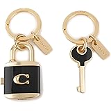 [コーチ] アウトレット OUTLET キーホルダー C1679 IMBLK パドロック ブラック 黒/ゴールド [並行輸入品]