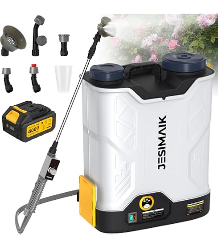 Amazon.co.jp: 電動噴霧器 充電式 背負式20L 混ぜ機能付き 連続自動