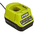 Ryobi RC18120 18V ONE+ Compact Charger, Hyper Green, 2.0Ah