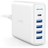 Anker PowerPort I PD - 1 PD & 4 PowerIQ（PD対応 60W 5ポート USB-C急速充電器）【PSE認証済/PD対応/PowerIQ】 iPhone 12 / 12 Pro / 11 / XR、MacBook、G