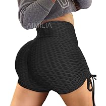 Women's High Waisted Booty Yoga Shorts 
