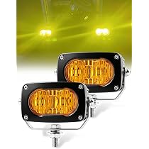CHELHEAD 3インチLED作業灯 イエロー 50ｗ バイク LEDフォグk Amazon.co.jp: Chelhead バイク フォグランプ イエロー LED 3インチ