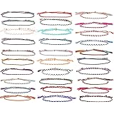 GYB 30 PCS Handmade Braided Bracelet, Adjustable Woven Wrap Friendship Bracelets, Colorful Bracelets, Wristbands, Anklets, Po