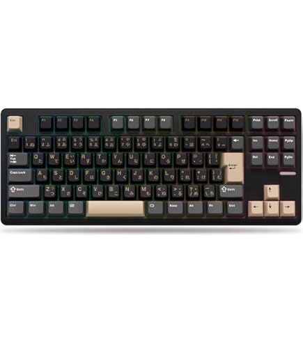 Amazon | V87 ゲーミングキーボード メカニカルキーボード 87キー RGB