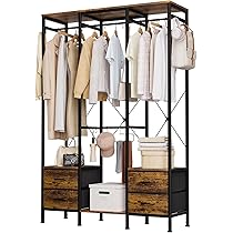 ハンガーラック 2段 棚付き 幅116 x 奥行40 x 高さ177 cm Amazon.co.jp: ハンガーラック 2段 棚付き 洋服ラック 幅116 x