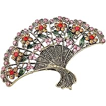 Amazon | フラメンコ ブローチ シージョ留め アバニコ 扇型