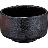 エールネット(Ale-net) 抹茶茶碗 黒砂紅化粧 中 ブラック