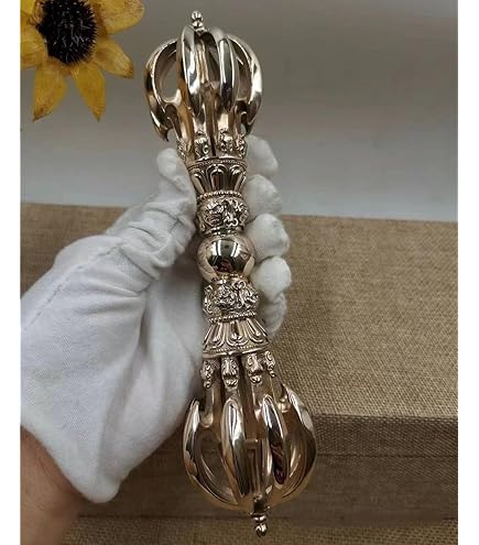 Amazon｜密教法具 九鈷杵 金剛杵 バジュラ 真鍮 ヴァジュラ