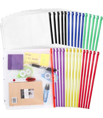 Filexec Binder Pocket, 3-Hole Punched, Letter Size,Clear - View #4