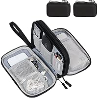 FYY Electronic Organizer, Travel Cable Organizer Bag Pouch Electronic Accessories Carry Case Portable Waterproof Double Layer