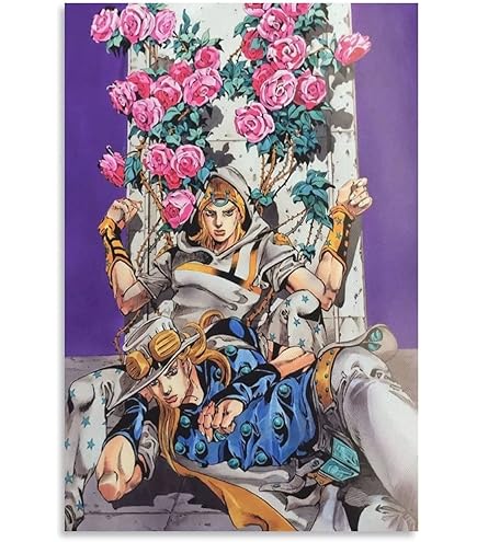 Amazon.co.jp: ジョジョの奇妙な冒険 油絵 絵画 キャンバスのポスター