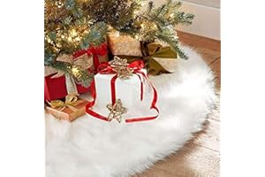 Temiry クリスマスツリースカート ツリー 足隠し クリスマス飾り 円形 可愛いツリースカート豪華 ベースカバー オーナメント クリスマスツリー 足元隠し スノーフレーク 屋内屋外飾り クリスマスパーティー オーナメント 雰囲気 クリスマス用品（