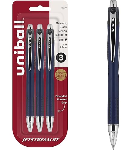Penna A Sfera Uni Jetstream – 0.5 Mm – Inchiostro Nero – Aplycot – Importazione Giappone