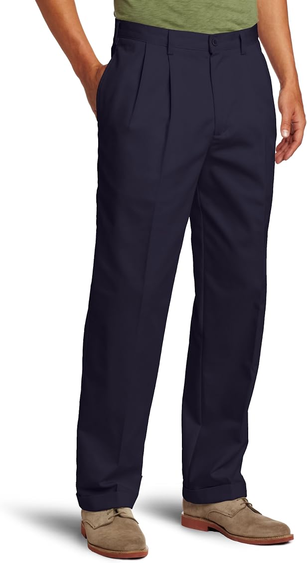 IZOD Men's American Chino Pleated Pant 
