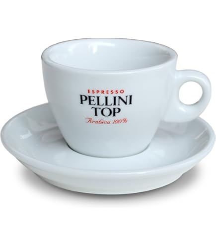 Amazon | キンボ ガラス製 カプチーノカップ＆ソーサー(約180ml