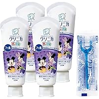 【Amazon.co.jp限定】 [医薬部外品]クリニカKid'sハミガキ グレープ 60g 4個パック+フロス