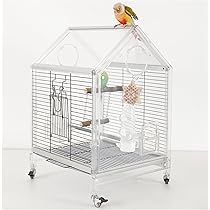 Amazon | 鳥かご インコ43*39*63CM 小型および中型のオウムに