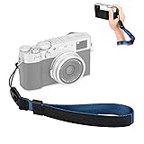 [JJC] ハンドストラップ カメラストラップ 手首 Fuji Xhalf XM5 X100VI XT5 ソニー A7 V A7M5 RX1RIII ZVE10II A7CII A7RV A6700 Canon EOS R100 R8 R50 PSV1 Nikon ZR COOLPIX P1100 Z5II Z50II Zf Z8 Lumix DC-TZ99 一眼レフ ミラーレスカメラ用 ブルー