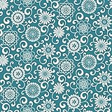 York Wallcoverings WP2436 Waverly Small Prints Pom Pom Play Wallpaper, Robin's Egg Blue/White [並行輸入品
