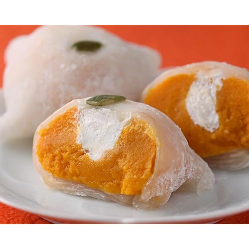 嘉福堂キッチン スイートパンプキン 大福 カボチャのはこだて雪んこ 6個入 / サステナブル 北海道限定 函館 手作り スイーツ 取り寄せ 人気 菓子 冷凍