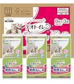Amazon | デオトイレ 複数ねこ用消臭・抗菌シート 8枚×5コ
