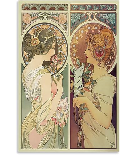 アルフォンス・ミュシャ、〈メディア〉のポスター、希少な画集より アルフォンス・ミュシャ、〈メディア〉のポスター、希少な画集より