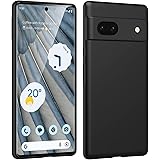 Xeokone Google Pixel7a ケース マットブラック 米軍MIL規格 耐衝撃〔薄型 軽量 擦り傷防止 落下防止 滑り止め〕［柔軟性 TPU素材］［指紋防止 防塵 耐久 携帯便利］Pixel 7a ケース 黒い