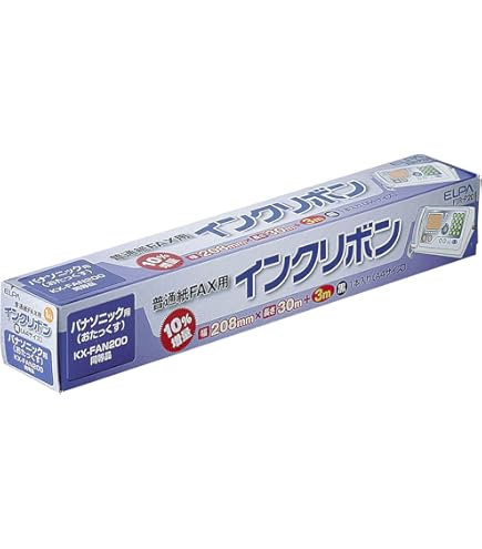 Amazon.co.jp: 朝日電器 ELPA エルパ FAXインクリボン FIR-N53-3P