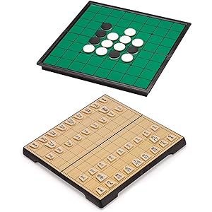 将棋 リバーシ 二つセット マグネット式 おもちゃ ゲーム 折りたたみ 収納 こども 旅行 初心者 大人向け ボードゲーム