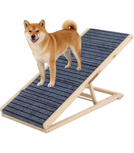 Amazon.co.jp: TORGSIYO 2つ折りドッグスロープ ペット犬用スロープ 犬