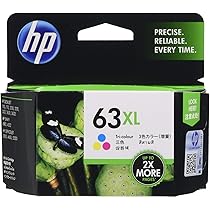 HP 63XL 黒インクカートリッジ 5個セット、純正 Amazon.co.jp: HP 63XL 純正 インクカートリッジ カラー増量