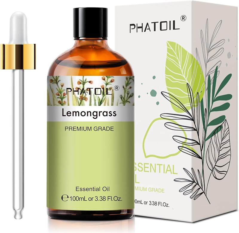 PHATOIL 天然100% アロマオイル レモングラス 精油 100ml エッセンシャルオイル レモングラスオイル プレゼント アロマディフューザー用