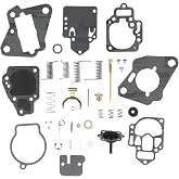 Complete Carburetor Rebuild Kit For Mercury & Mariner Outboards 6-25HP - Gaskets & Diaphragms Included